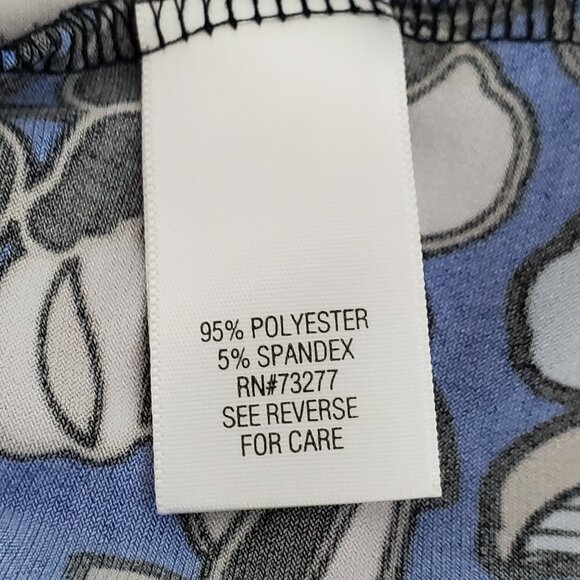 Dana Buchman Multi-Color Floral Pullover Stretchy Top with Ruching Size XL - Picture 12 of 14